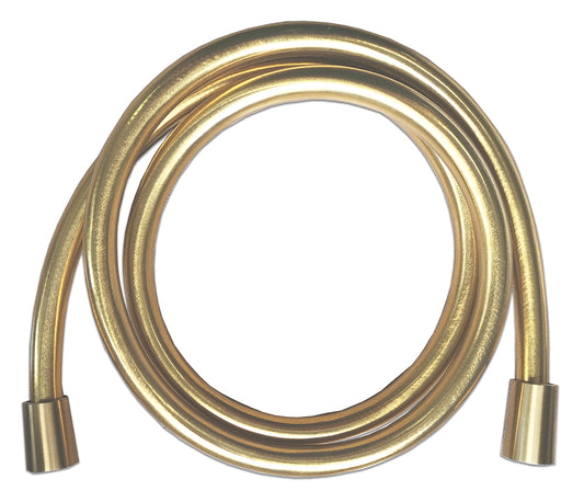 Wiesbaden Unimatch doucheslang kunststof 150 cm geborsteld messing