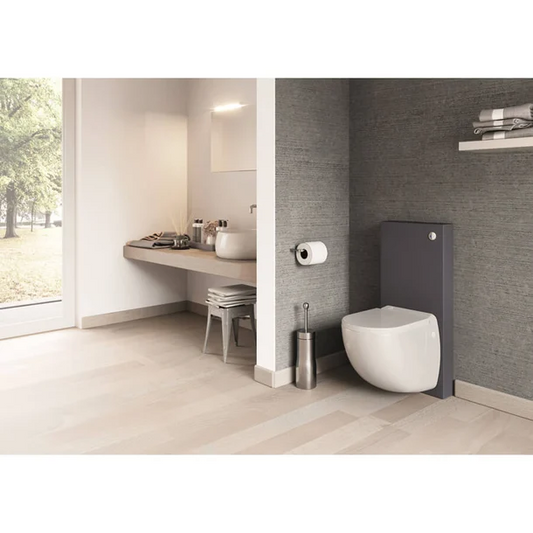 Wandcloset Sanibroyeur vermaler Sanicompact sofclose toiletzitting comfortbox in antraciet