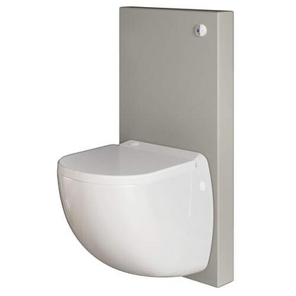 Wandcloset Sanibroyeur vermaler Sanicompact sofclose toiletzitting comfortbox in grijs