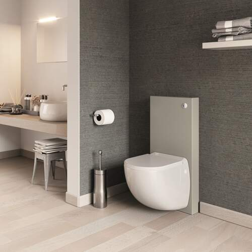 Wandcloset Sanibroyeur vermaler Sanicompact sofclose toiletzitting comfortbox in grijs