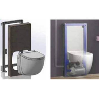 Wandcloset Sanibroyeur vermaler Sanicompact sofclose toiletzitting comfortbox in wit