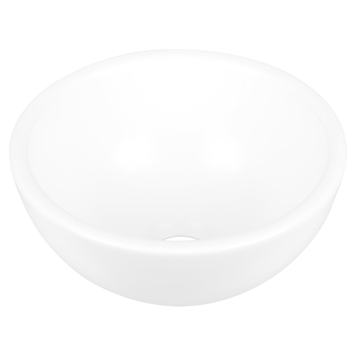 Opbouw waskom Differnz Boomer rond 20cm keramiek wit