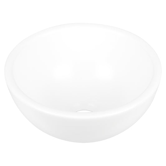 Opbouw waskom Differnz Boomer rond 20cm keramiek wit