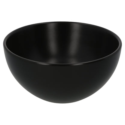 Opbouw waskom Differnz Boomer rond 20cm keramiek zwart