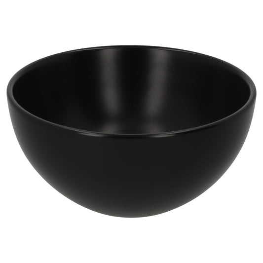 Opbouw waskom Differnz Boomer rond 20cm keramiek zwart