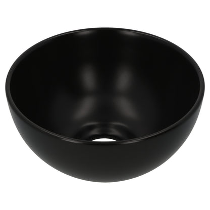 Opbouw waskom Differnz Boomer rond 20cm keramiek zwart