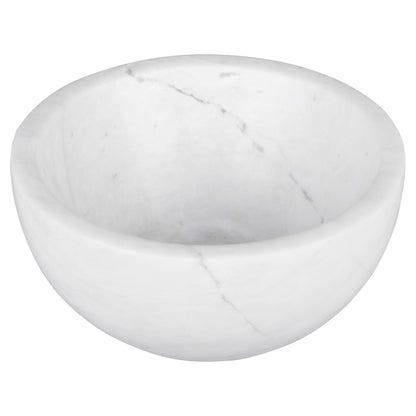 Opbouw waskom Differnz Boomer rond 20cm marmer wit