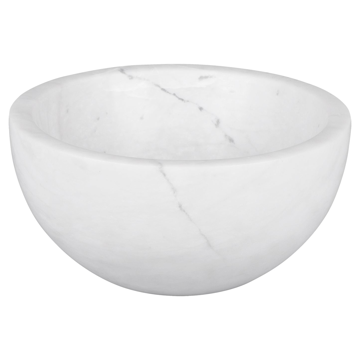 Opbouw waskom Differnz Boomer rond 20cm marmer wit