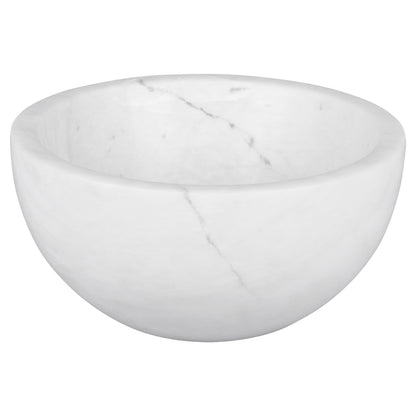 Opbouw waskom Differnz Boomer rond 20cm marmer wit