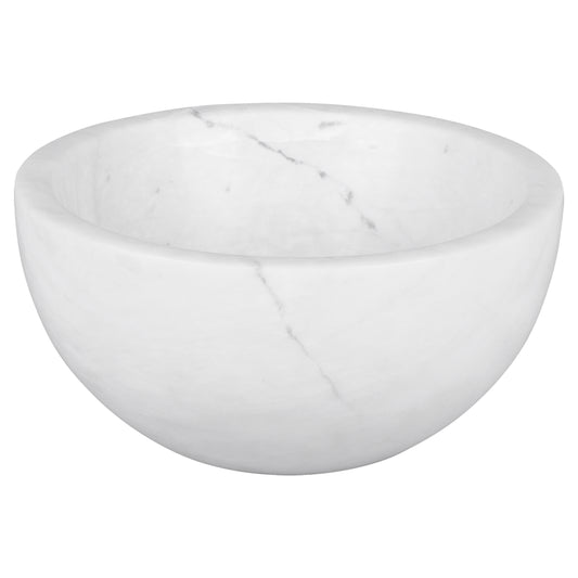 Opbouw waskom Differnz Boomer rond 20cm marmer wit