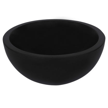 Opbouw waskom Differnz Boomer rond 25cm keramiek mat zwart