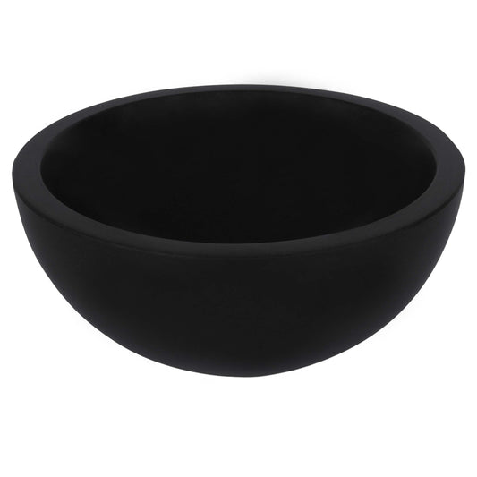 Opbouw waskom Differnz Boomer rond 25cm keramiek mat zwart