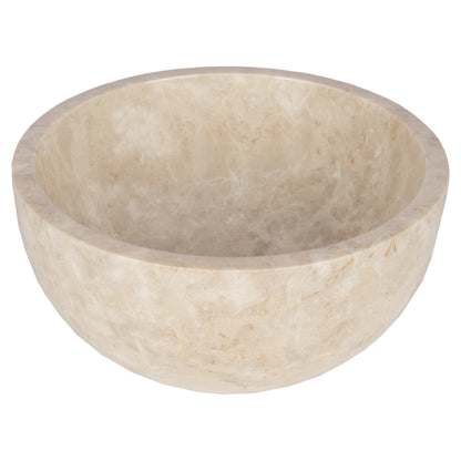 Opbouw waskom Differnz Boomer rond 21cm marmer beige