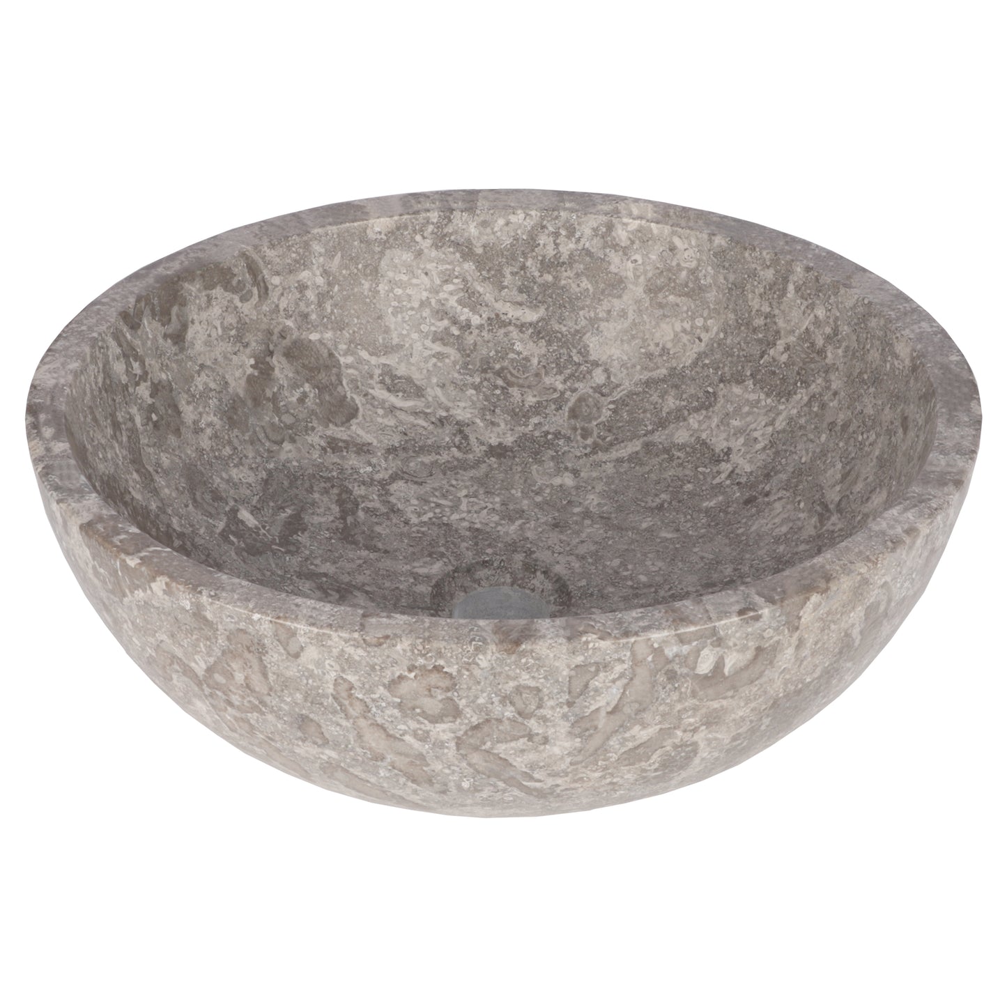 Opbouw waskom Differnz Boomer rond 21cm marmer grijs