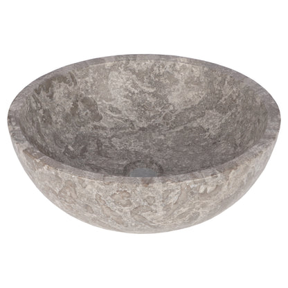Opbouw waskom Differnz Boomer rond 21cm marmer grijs