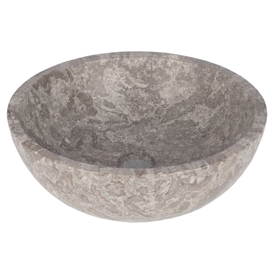 Opbouw waskom Differnz Boomer rond 21cm marmer grijs