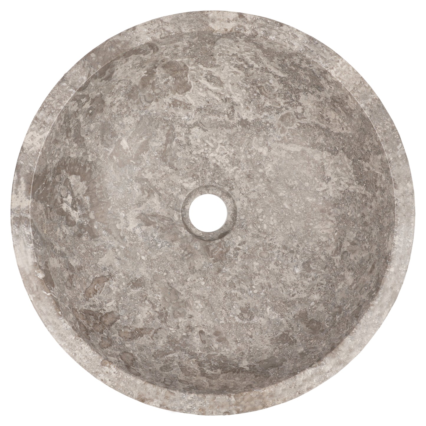 Opbouw waskom Differnz Boomer rond 21cm marmer grijs