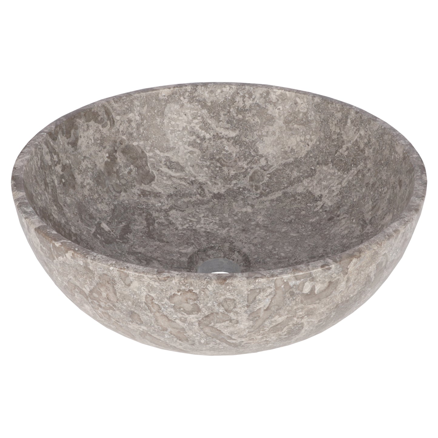 Opbouw waskom Differnz Marmor rond 40cm marmer grijs