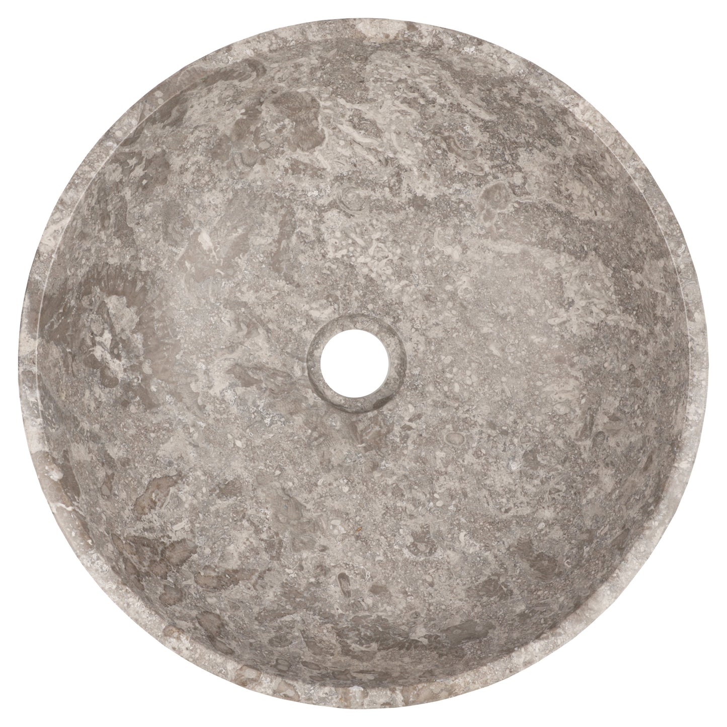 Opbouw waskom Differnz Marmor rond 40cm marmer grijs