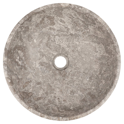 Opbouw waskom Differnz Marmor rond 40cm marmer grijs