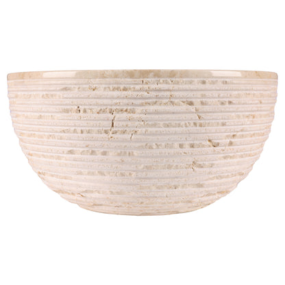 Opbouw waskom Differnz Alto rond 38cm marmer beige