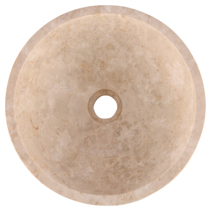 Opbouw waskom Differnz Alto rond 38cm marmer beige