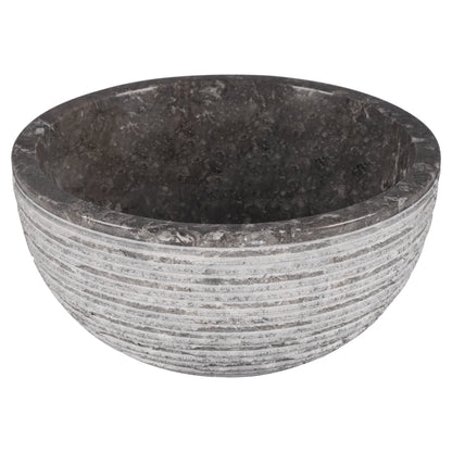 Opbouw waskom Differnz Alto rond 38cm marmer grijs
