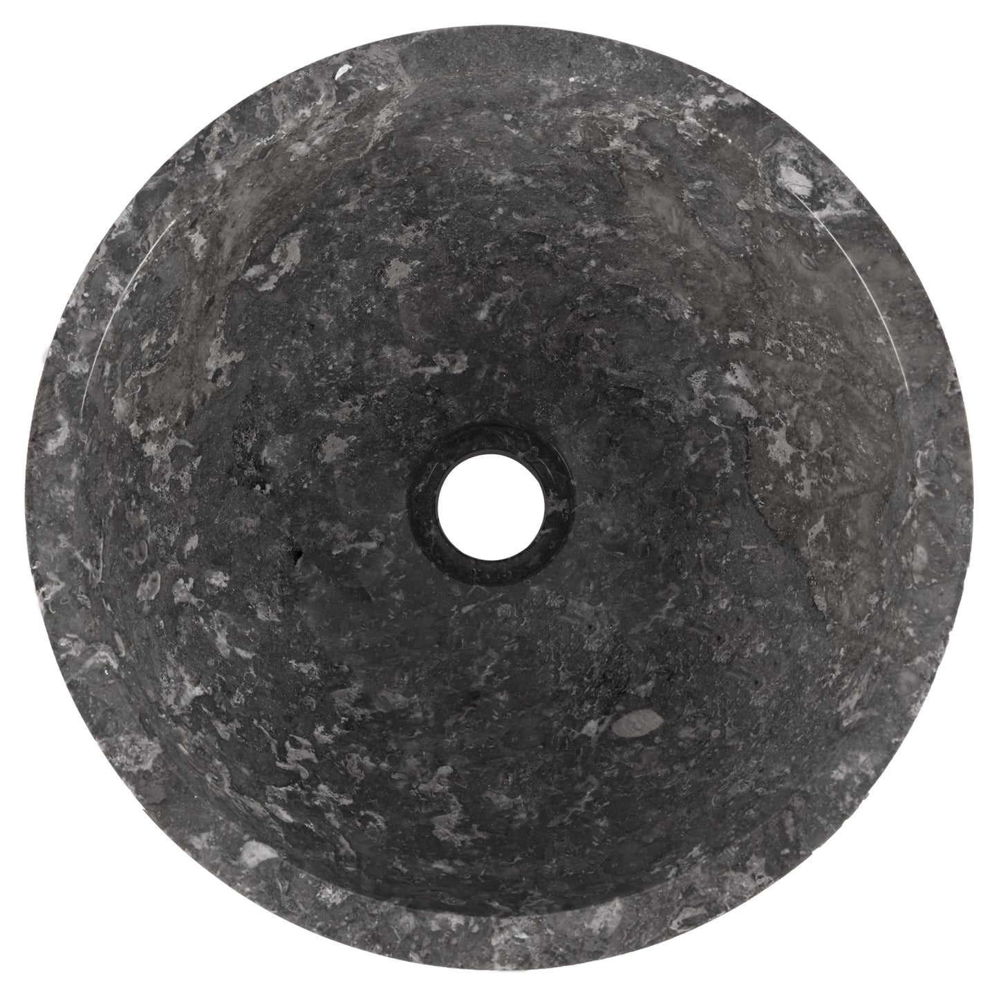 Opbouw waskom Differnz Alto rond 38cm marmer grijs