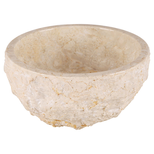 Opbouw waskom Differnz Asti rond 38cm marmer beige