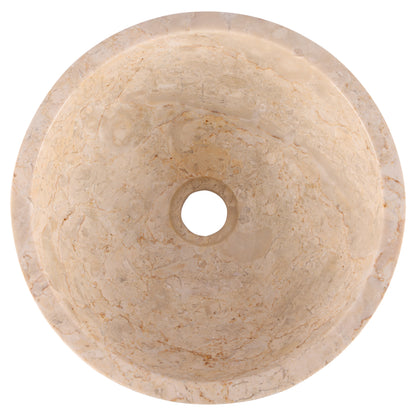 Opbouw waskom Differnz Asti rond 38cm marmer beige