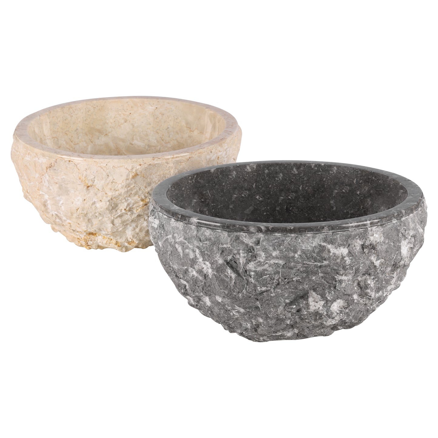 Opbouw waskom Differnz Asti rond 38cm marmer beige