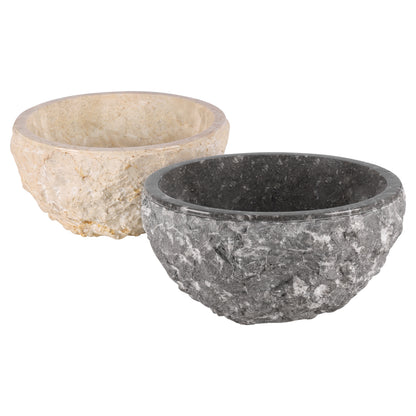 Opbouw waskom Differnz Asti rond 38cm marmer beige