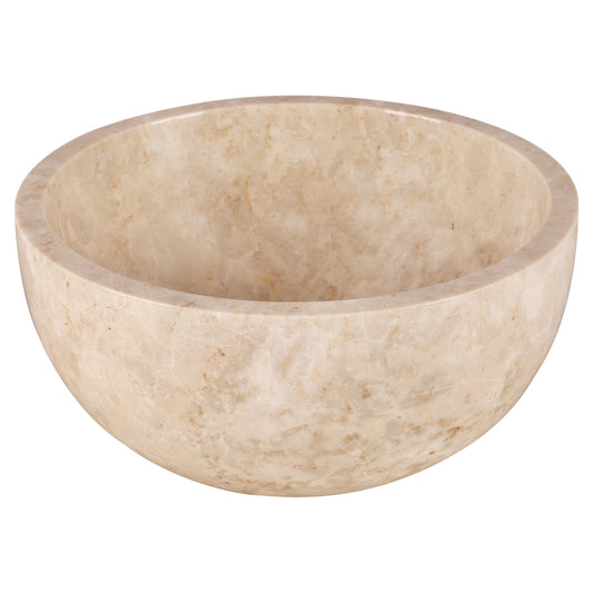 Opbouw waskom Differnz Lodi rond 38cm marmer beige
