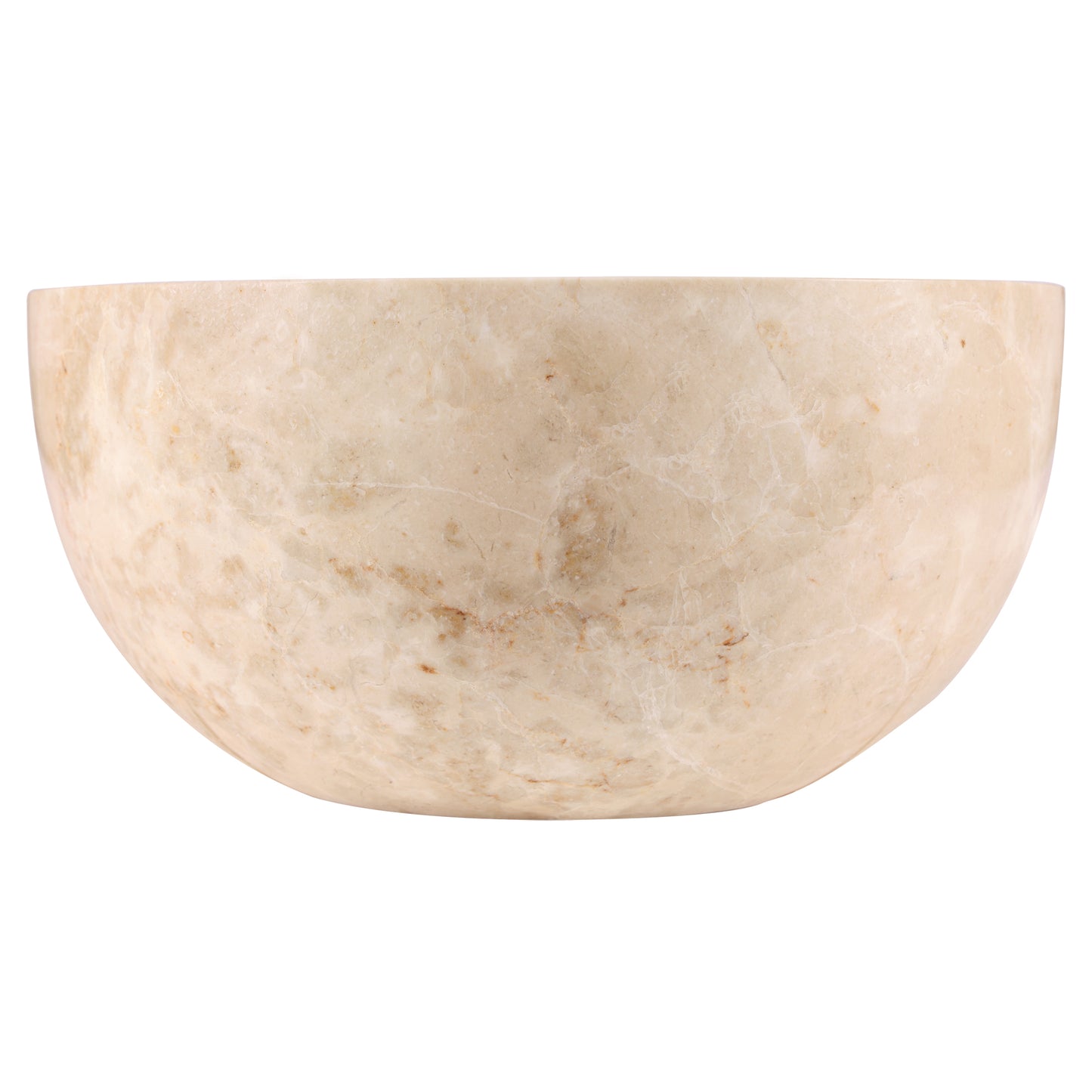 Opbouw waskom Differnz Lodi rond 38cm marmer beige
