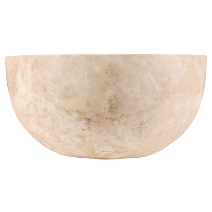 Opbouw waskom Differnz Lodi rond 38cm marmer beige