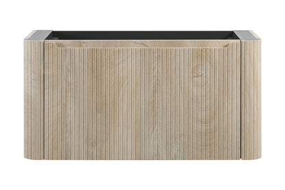 Badkamermeubelset Wiesbaden Sulora 100cm licht eiken inclusief spiegel Uovo