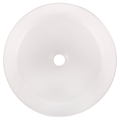 Opbouw waskom Differnz Mira rond 36cm keramiek wit