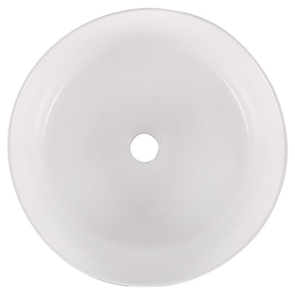 Opbouw waskom Differnz Mira rond 36cm keramiek blauw en wit