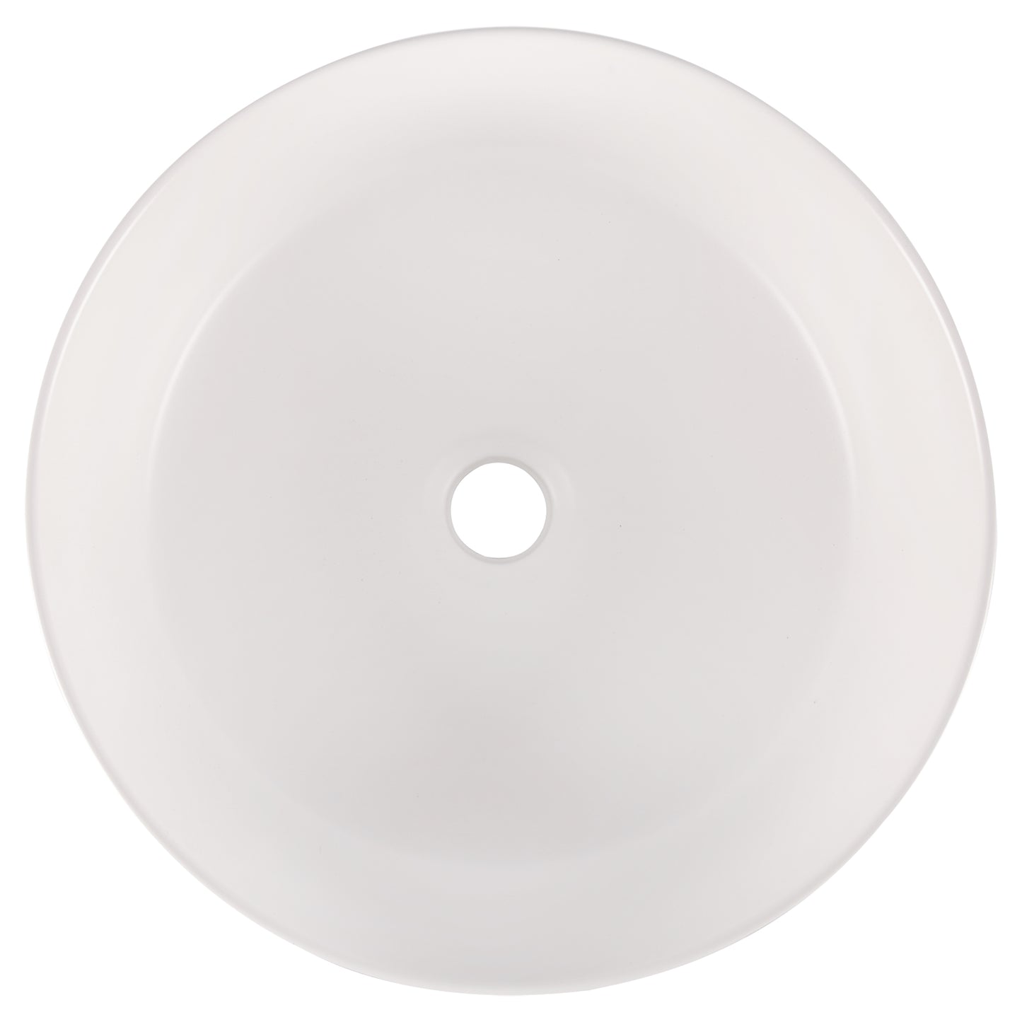 Opbouw waskom Differnz Mira rond 36cm keramiek olijfgroen en wit