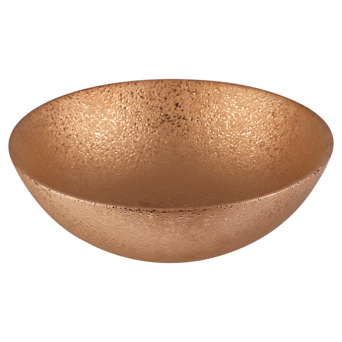 Opbouw waskom Differnz Bright rond 36cm keramiek koper
