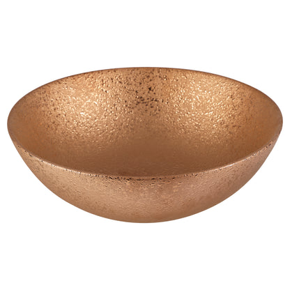 Opbouw waskom Differnz Bright rond 36cm keramiek koper