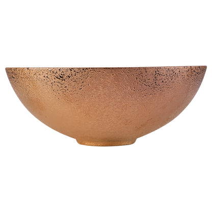 Opbouw waskom Differnz Bright rond 36cm keramiek koper