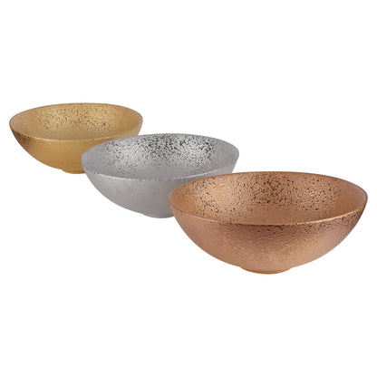 Opbouw waskom Differnz Bright rond 36cm keramiek koper