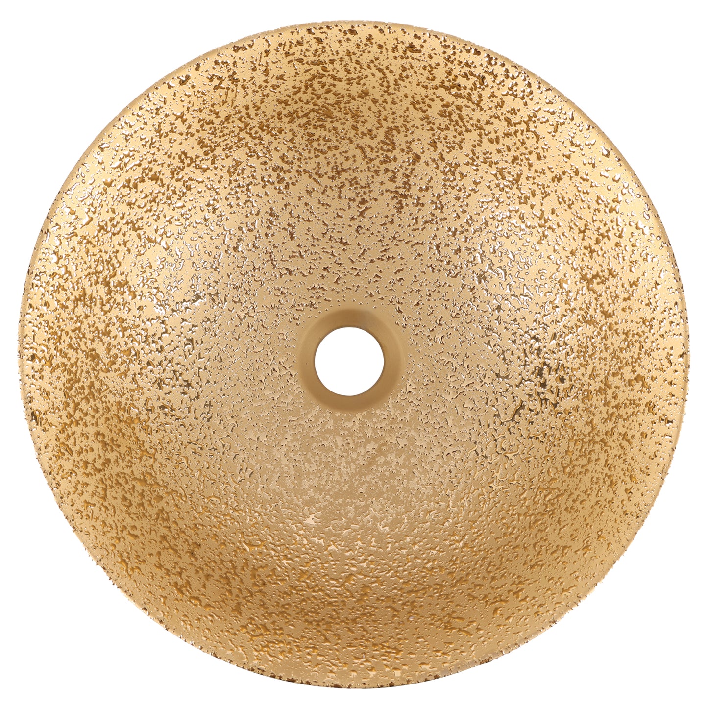 Opbouw waskom Differnz Bright rond 36cm keramiek goud