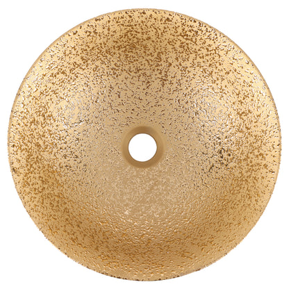 Opbouw waskom Differnz Bright rond 36cm keramiek goud