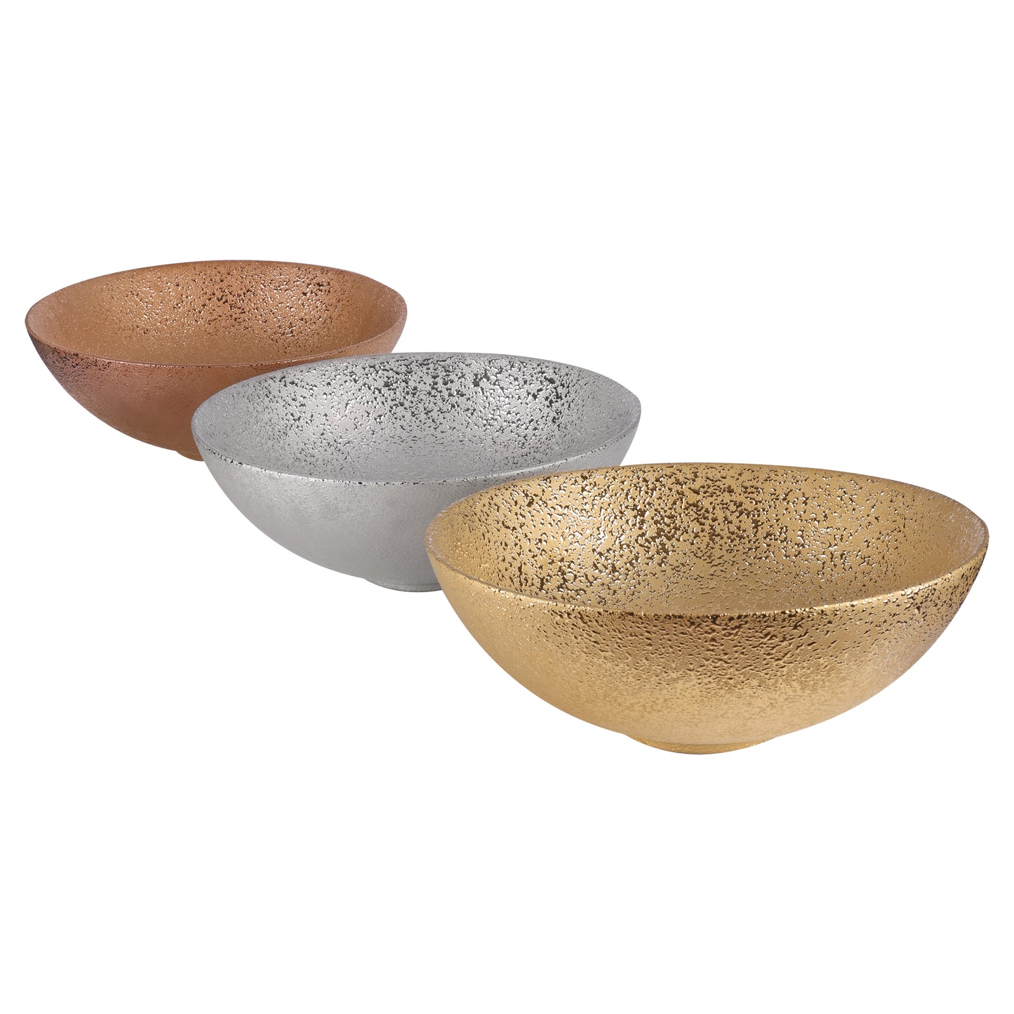 Opbouw waskom Differnz Bright rond 36cm keramiek goud