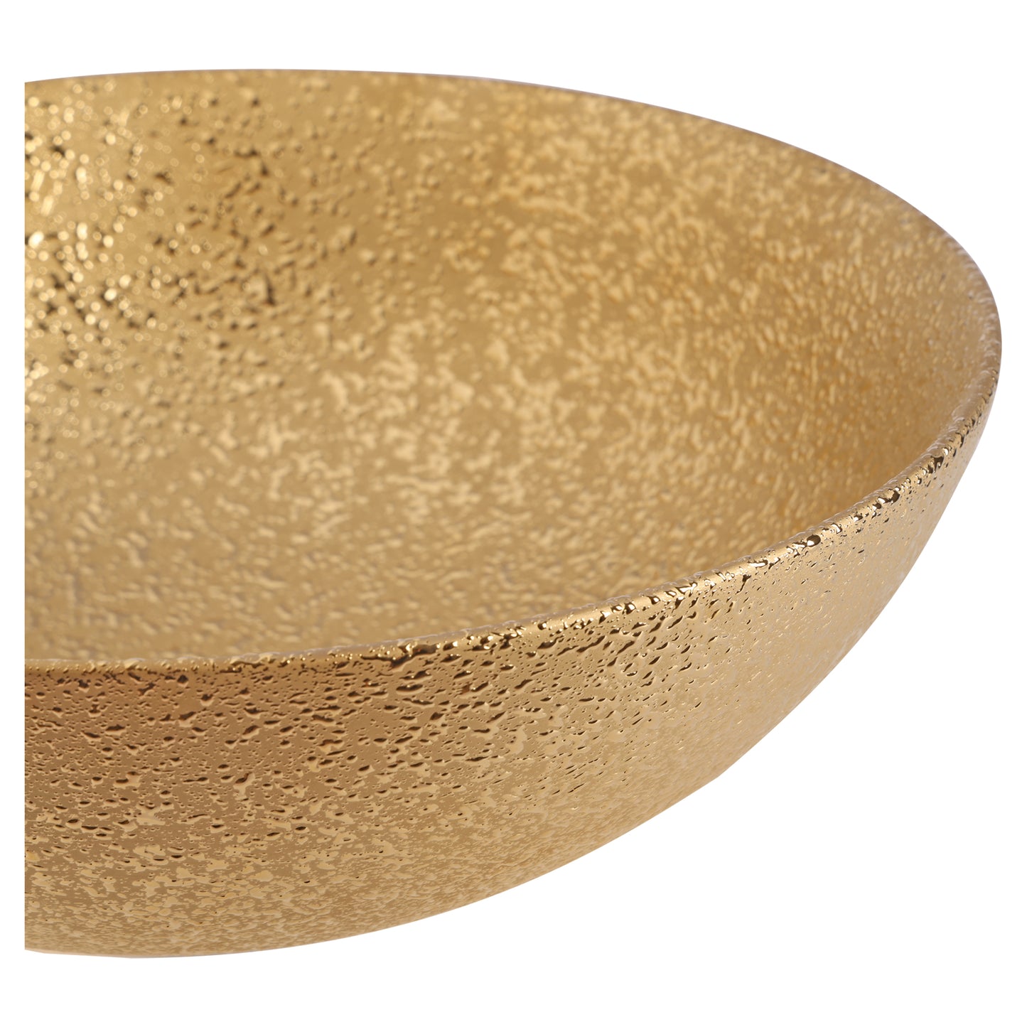 Opbouw waskom Differnz Bright rond 36cm keramiek goud