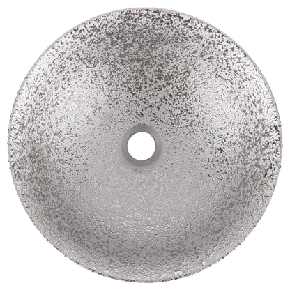 Opbouw waskom Differnz Bright rond 36cm keramiek zilver