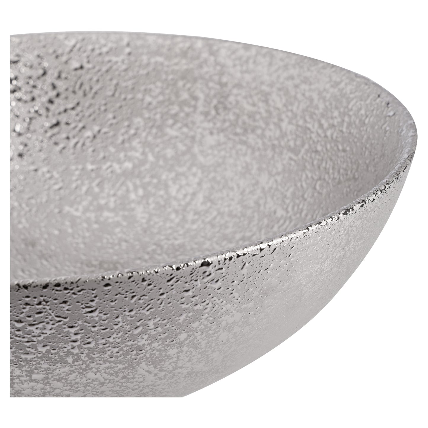 Opbouw waskom Differnz Bright rond 36cm keramiek zilver