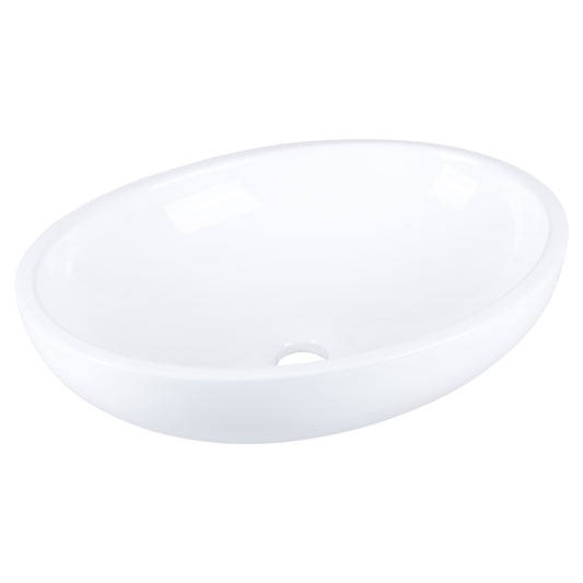 Opbouw waskom Differnz Diaz ovaal 50cm keramiek wit